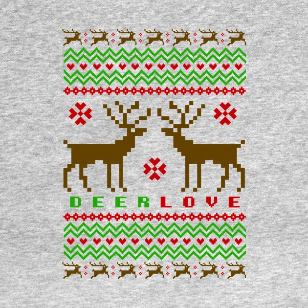 Ugly Sweater Deer - Funny Christmas by igzine